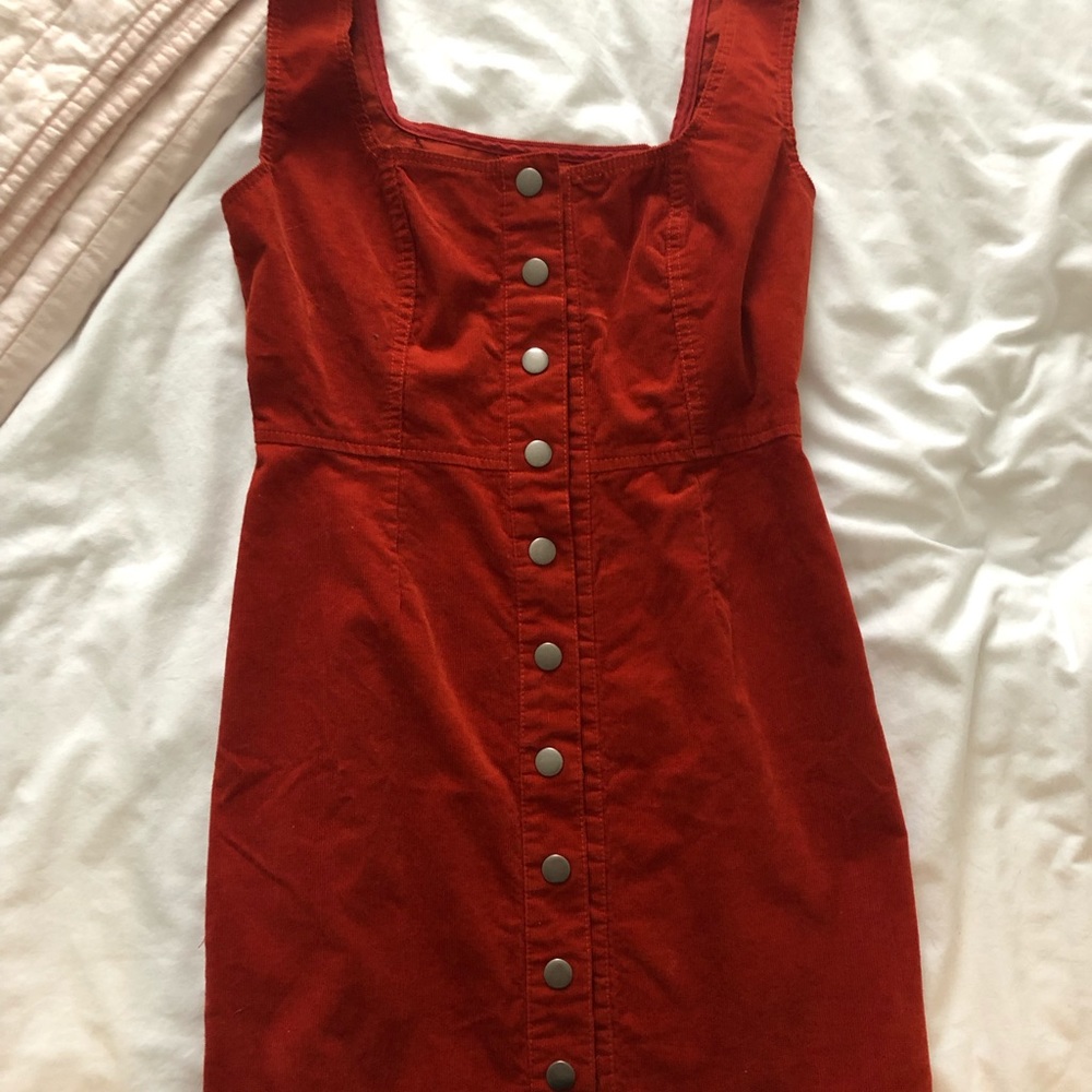 Urban Outfitters Corduroy Dress - Burnt Orange
